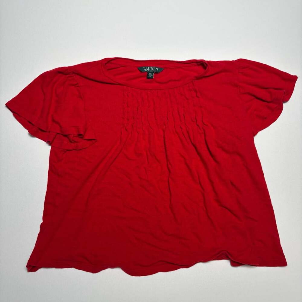 Lauren Ralph Lauren Red Blouse Size S/P
